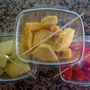 fruta cortada